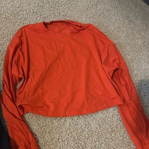 orange workout top